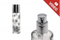 Flacon de parfum de 30 ml avec bouchon argenté et vaporisateur (PP 15)