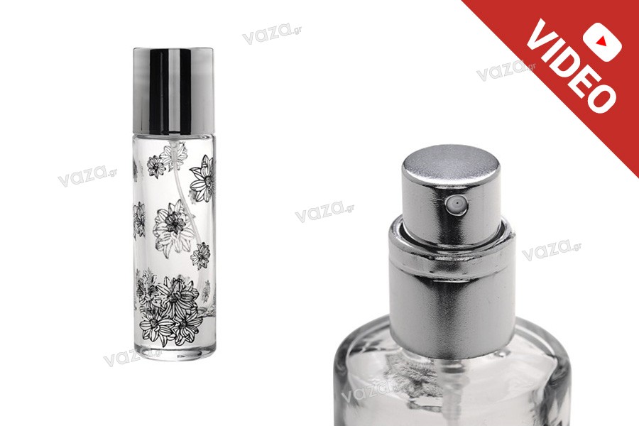 30 ml perfume bottle with silver cap and spray (PP 15)