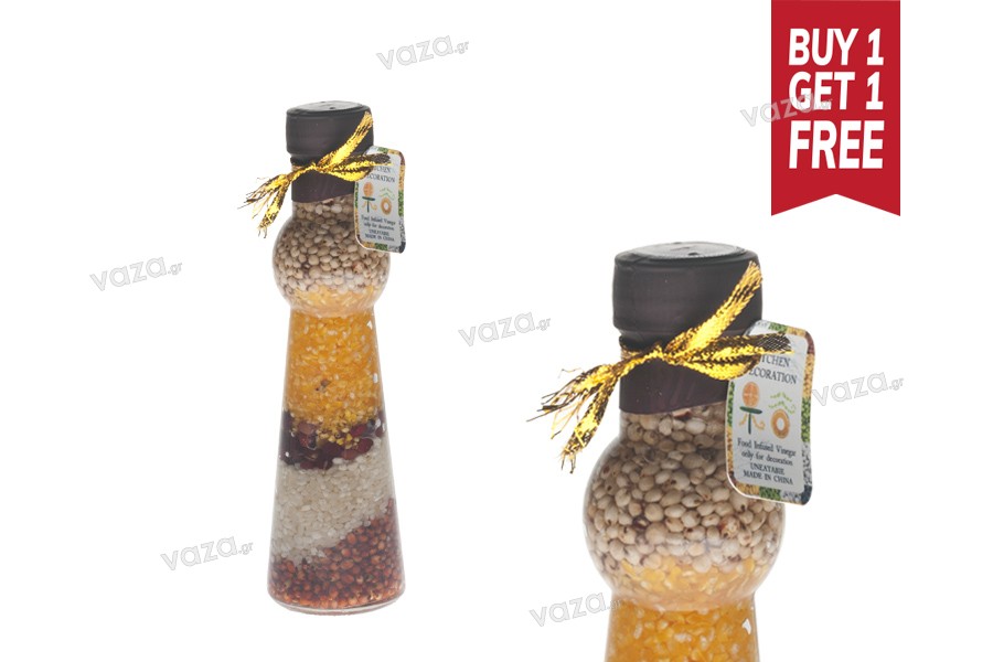 100ml Kitchen grain seeds decoration glass bottle in size 45x160 