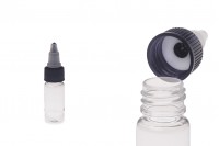PET bottle 10 ml with black unicorn lid for electronic cigarette - 50 pcs