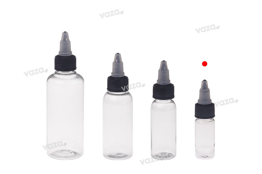 PET sticle de 10 ml cu capac țigară electronică inorogul negru - 50 buc