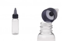 PET-Flasche 30 ml mit Einhorndeckel für E-Liquid - 50 Stücke