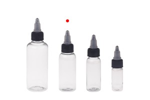 Bouteille PET de 50 ml avec bouchon unicorn noir pour cigarette électronique - 50 pcs-εικόνα_σύνθεση