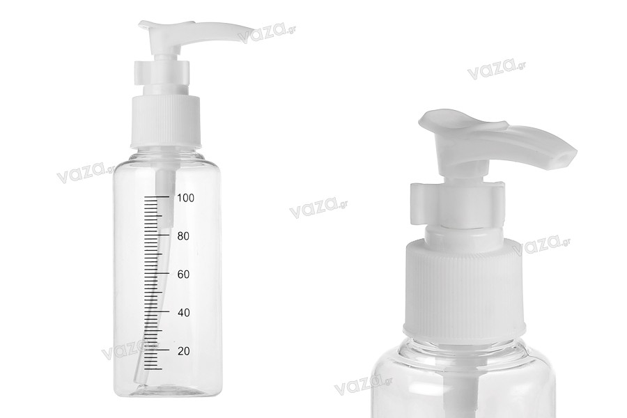 Bottigliette in plastica da 100 ml per shampoo - 24 pz