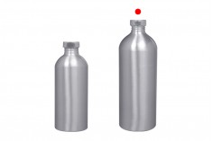 Φιάλη αλουμινίου 1000 ml για αποθήκευση essence, αρωμάτων και αλκοολούχων διαλυμάτων με βιδωτή τάπα και κάλυμμα αλουμινίου