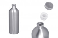 1000 ml aluminum bottle for storing essences, perfumes and alcoholic solutions with screw cap and aluminum cover