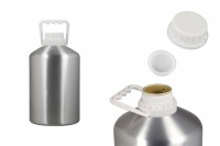 Aluminum bottle 5000 ml for storing essence, perfumes and alcoholic solutions with tamper-evident cap