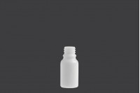 Glass bottle for essential oils - white - 10 ml with mouth PP 18