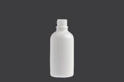 Γυάλινο μπουκαλάκι για αιθέρια έλαια 50 ml λευκό με στόμιο PP18