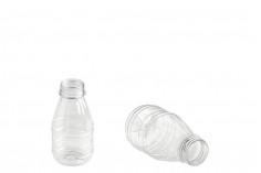 Bouteille en plastique (PET) de 300 ml transparente - lot de 65 pièces