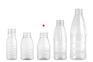 Bouteille en plastique (PET) de 300 ml transparente - lot de 65 pièces-εικόνα_σύνθεση