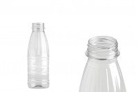 Bottle plastic (PET) 500 ml transparent for milk, juice, beverages