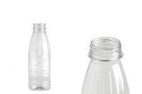 Sticlă de plastic 500 ml transparentă, pentru lapte, sucuri, băuturi carbogazoase