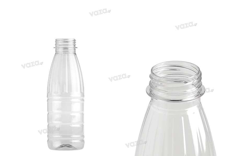 Hemoton 500 ml latte in plastica trasparente Bottiglia per il latte per succo bottiglia di acqua 