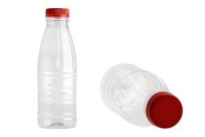 Bouteille transparente en plastique (PET) de 500 ml - lot de 200 pièces-εικόνα_σύνθεση