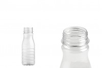 Sticlă de plastic 250 ml transparentă pentru lapte, sucuri, băuturi carbogazoase