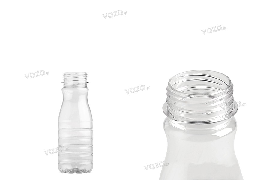 Bouteille plastique PET 250 ml transparente – pack de 200 pièces
