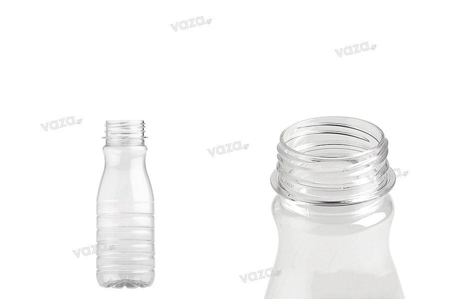 Bouteille transparente en plastique (PET) de 250 ml - lot de 200 pièces