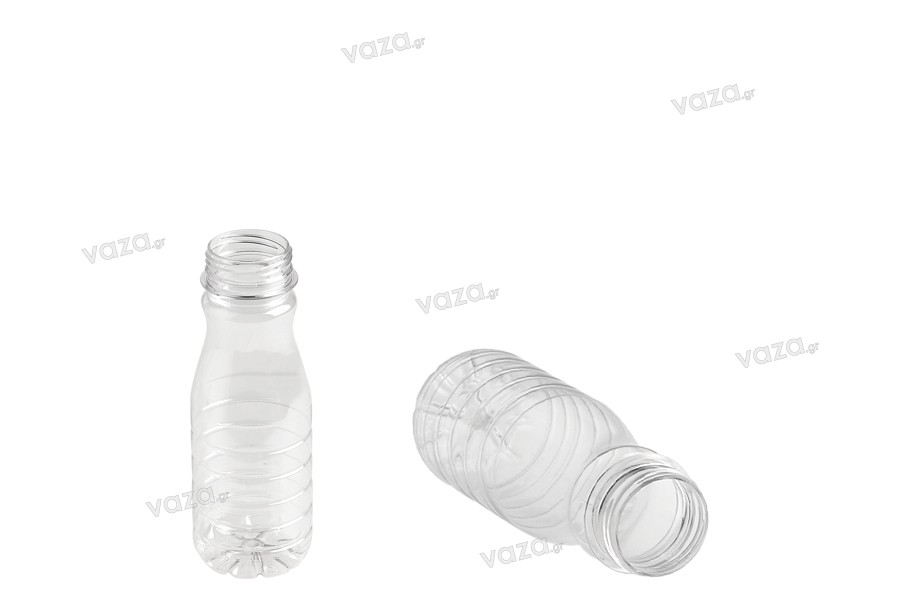 Bouteille transparente en plastique (PET) de 250 ml - lot de 200 pièces