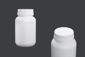 Μπουκαλάκι 300 ml πλαστικό με λευκό καπάκι για φαρμακευτικά σκευάσματα-1