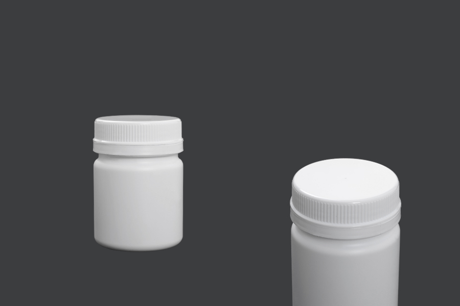 Μπουκαλάκι 100 ml πλαστικό με λευκό καπάκι για φαρμακευτικά σκευάσματα