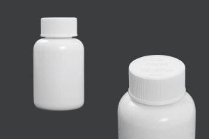 Μπουκαλάκι 100 ml πλαστικό για φαρμακευτικά σκευάσματα με ασφάλεια στο καπάκι - 12 τμχ-1