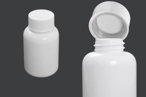 Μπουκαλάκι 100 ml πλαστικό για φαρμακευτικά σκευάσματα με ασφάλεια στο καπάκι - 12 τμχ-2