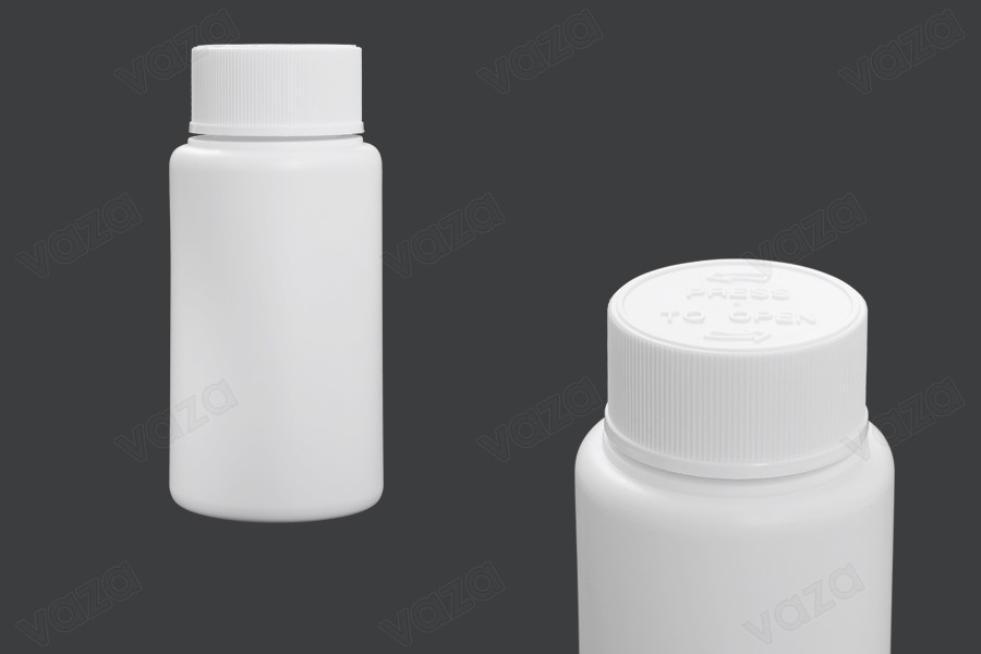 Μπουκαλάκι 80 ml πλαστικό για φαρμακευτικά σκευάσματα με ασφάλεια στο καπάκι Μπουκαλάκι 80 ml πλαστικό για φαρμακευτικά σκευάσματα με ασφάλεια στο καπάκι-εικόνα_προϊοντική