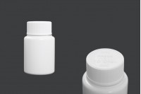 50ml pill and capsule plastic jar with child-resistant cap - available in a package with 12 pcs.