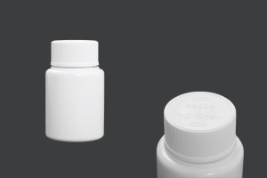 Μπουκαλάκι 50 ml πλαστικό για φαρμακευτικά σκευάσματα με ασφάλεια στο καπάκι - 12 τμχ-1