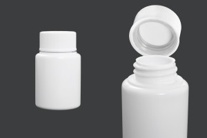 Μπουκαλάκι 50 ml πλαστικό για φαρμακευτικά σκευάσματα με ασφάλεια στο καπάκι - 12 τμχ-2
