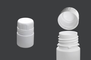 Μπουκαλάκι 30 ml πλαστικό για φαρμακευτικά σκευάσματα με ασφάλεια στο καπάκι - 12 τμχ-2