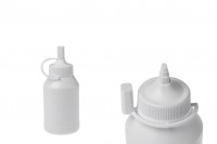 Bottle of 300 ml plastic with flow stopper