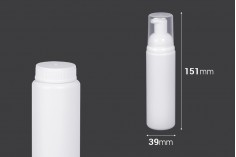 Bouteille en plastique de 100 ml avec pompe à mousse 151 x 39 mm