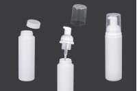 100ml plastic foam bottle with foamer pump in size 151x39 mm