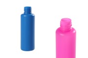 50ml plastic cosmetic bottle with PP18 finish - available in a package with 12 pcs