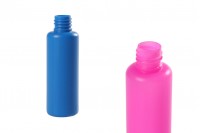 50ml plastic cosmetic bottle with PP18 finish - available in a package with 12 pcs