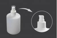 300ml plastic round bottle with 24/410 pump for hand sanitizer and cosmetic cleansing products