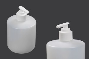 Bouteille en plastique de 500 ml avec pompe 28/410 pour antiseptiques et autres produits de soins-εικόνα_προϊοντική