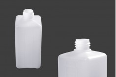 Plastikflasche 500 ml quadratisch, durchscheinend (PP28)