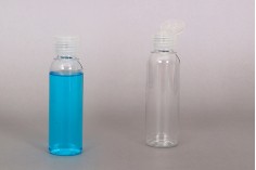 Flasche 100 ml transparenter Kunststoff (24/410) -12 Stck