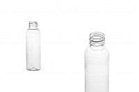 100ml transparent plastic bottle with 24/410 finish - available in a package with 12 pcs