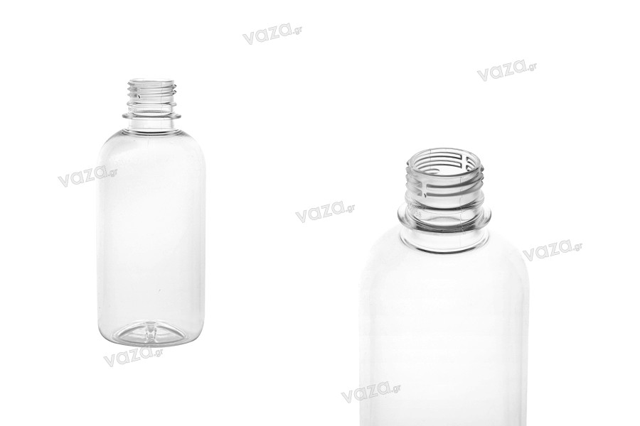 300ml transparent plastic bottle with 28/410 finish - available in a package with 12 pcs