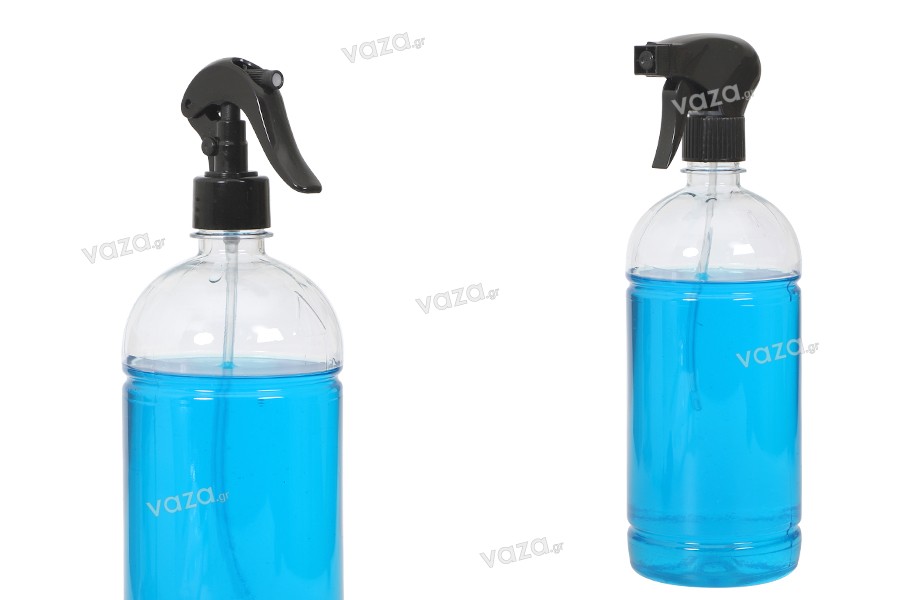 bottiglietta di plastica trasparente da 1000 ml (28/410)-12 pz