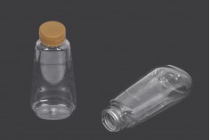 Bottiglia di plastica trasparente 350 ml per ketchup, senape, miele - 10 pz