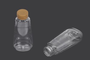 Bouteille en plastique transparente de 350 ml pour ketchup, moutarde, miel - 10 pcs-εικόνα_διαστάσεις