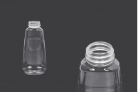 Transparent 350ml squeezable plastic bottle for ketchup, mustard or honey - available in a package with 10 pcs