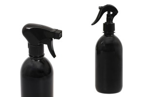 PET-Flasche 500 ml in schwarzer Farbe (28/410) - 10 Stück-2