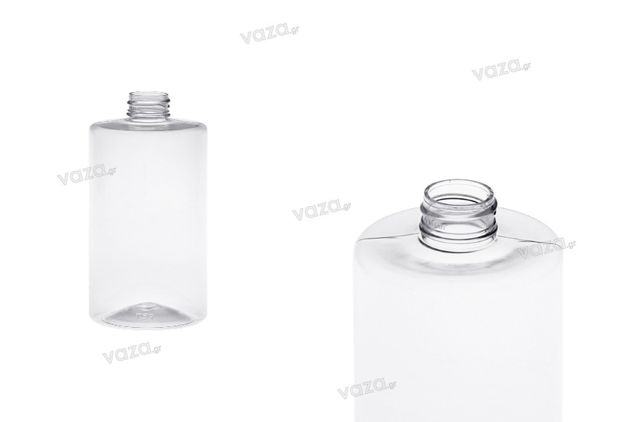 PET-Flasche 500 ml zylindrisch transparent (28/410) - 10 Stück