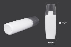 Plastikflasche 100 ml mit transparentem Deckel-2